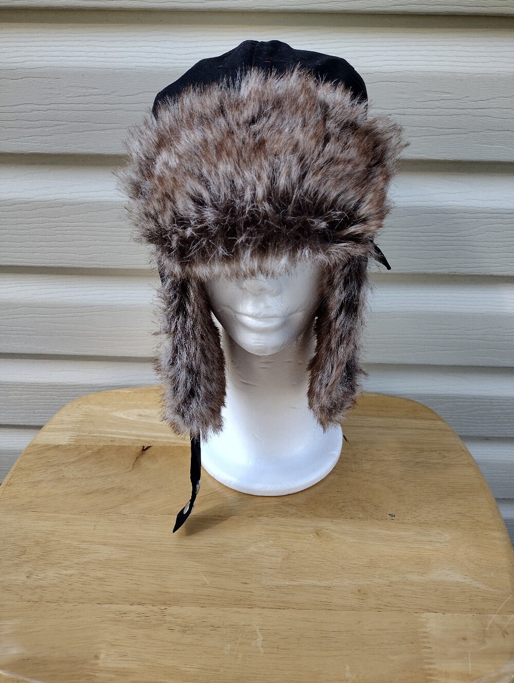 Nike ACG Fur Vintage Trapper Hat Rare Black One Size Fits All